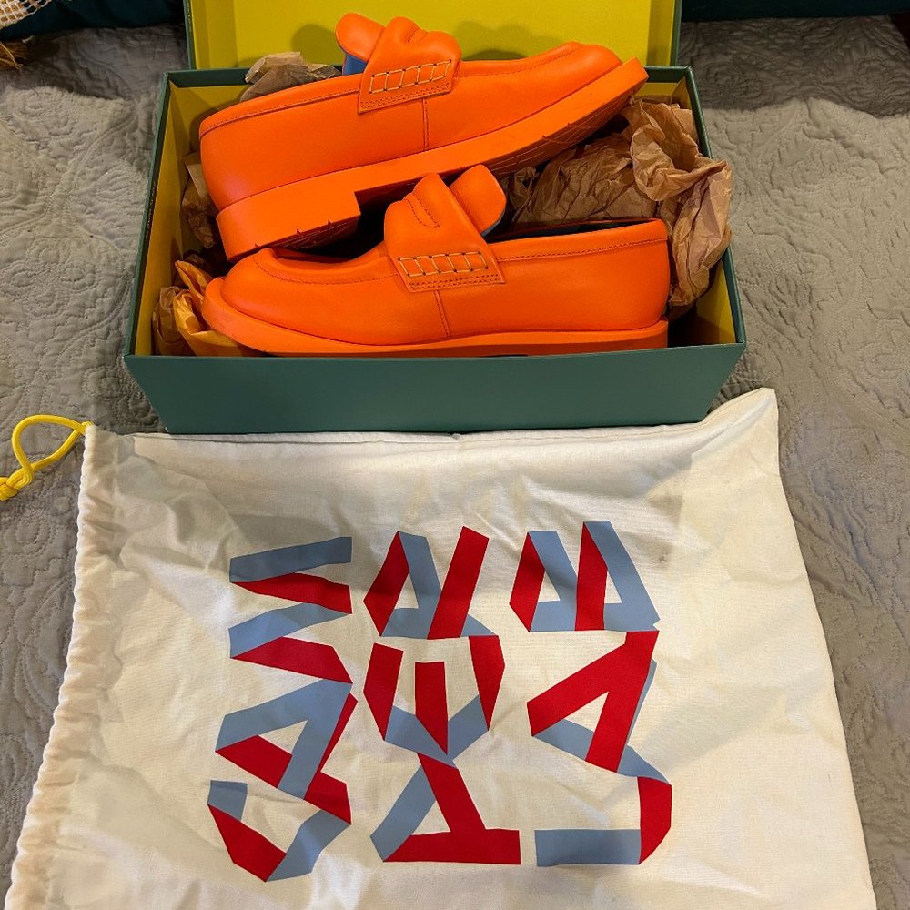New Camper Orange Loafers - Only Worn in House